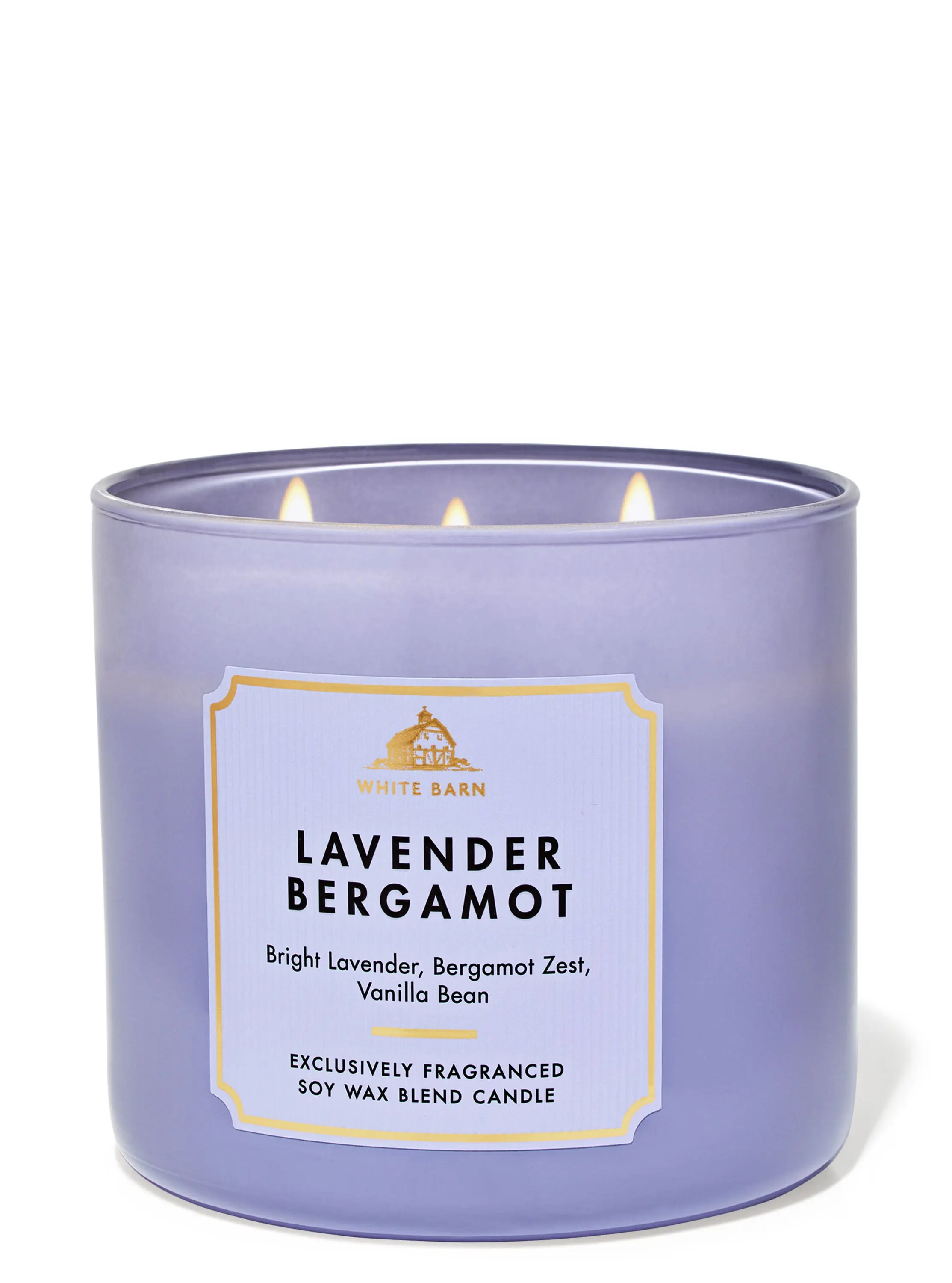 Lavender Bergamot 3-Wick Candle - Image 2