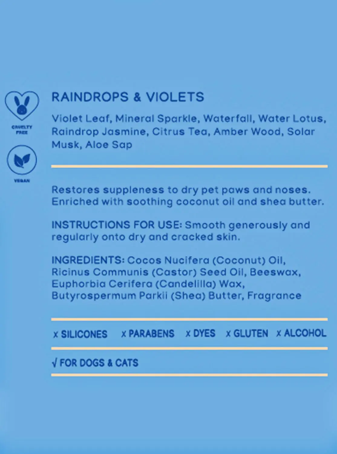 Raindrops & Violet Pet Nose & Paw Balm - Image 4